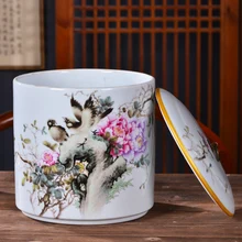 Цзиндэчжэнь керамика лучший ручной работы ремесло поставки Китай традиционное ремесло творческий дом Благоприятный ваза украшение резервуар для хранения 3