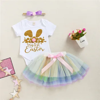 

Newborn Set Infant Clothing 2020 Baby Girl Bodysuit+Tutu Skirt+Headband Baby Clothing 3PCS Outfit Set