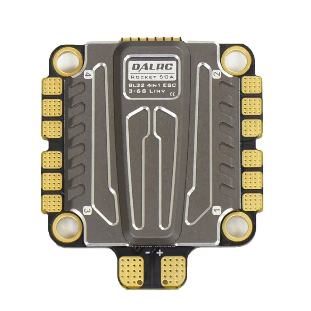 DALRC Rocket 45A 4 в 1 ESC Бесщеточный 3-6S Blheli_32 LIHV DSHOT1200 для DIY FPV гоночный Дрон совместим с F405 F722 FC