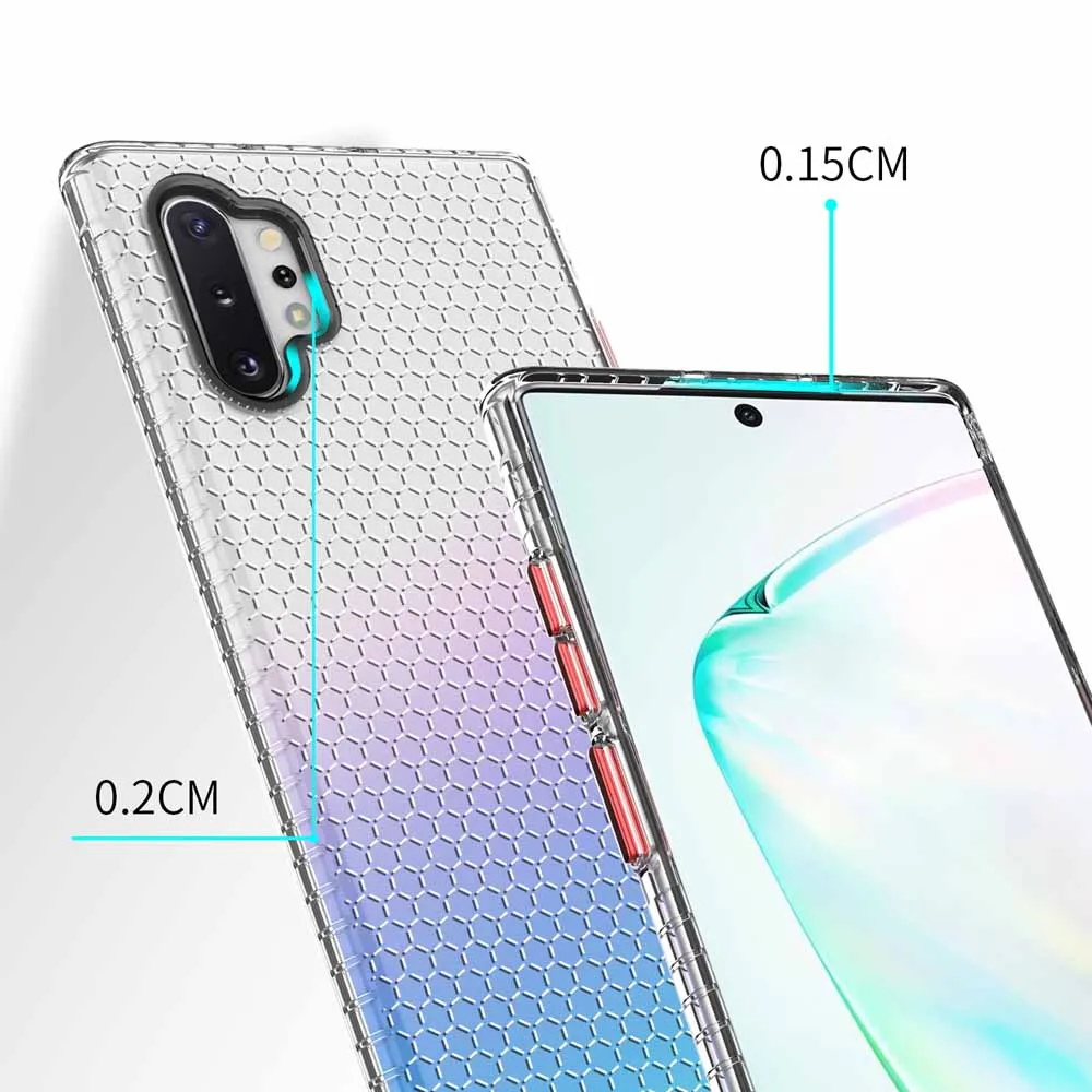Чехол для телефона для samsung Galaxy Note 10 Pro, тонкий и мягкий ТПУ, соты, пространство, все включено, мобильный чехол для телефона, чехол