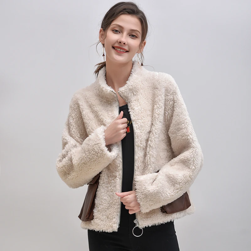 

ZHICHU Teddy Coat Women Fluffy Jacket Autumn Zipper Plush Thick Casual Plus Size Lamb Winter Faux Fur Coat Female Overcoat
