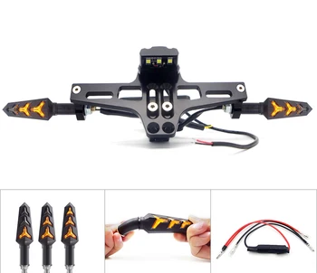 

FOR BMW c650 Kawasaki versys x300 KTM 640 lc4 honda cb400sf CNC Motorcycle Adjustable License Number Plate Frame #z110