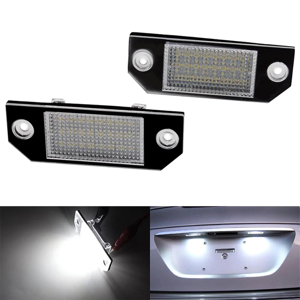 

MASHA 12V LED Car License Plate Light For Ford C-max 2003 - 2010 Focus Mk2 2 2003 - 2008 Rear Tail Number Lamp