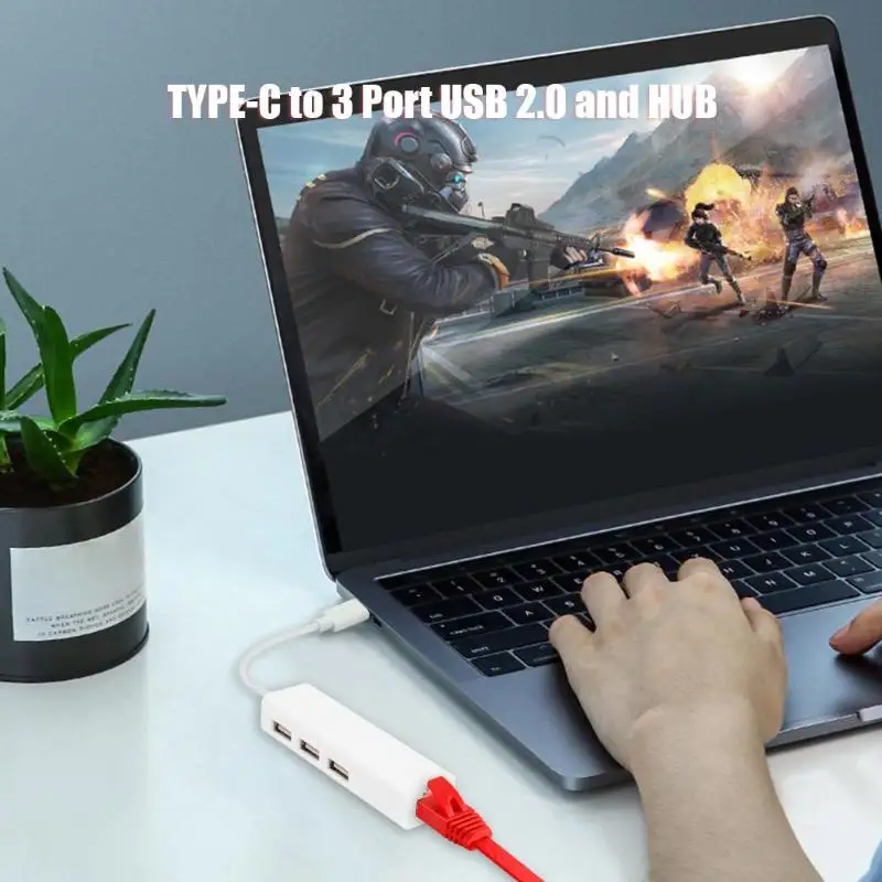 USB 3,1 type-C передача сетевой интерфейс концентратор сетевой конвертер для Macbook мини-размер USB3.0 RJ45 сетевой конвертер высокого качества
