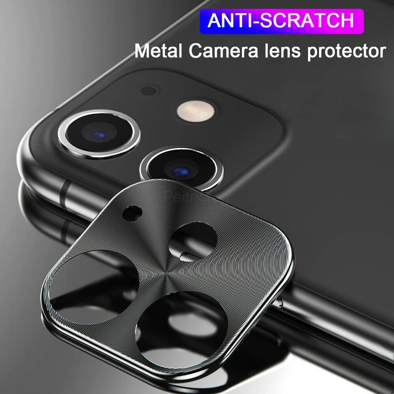 Стеклянная Защитная пленка для объектива камеры iPhone 11 Pro Max металлическая