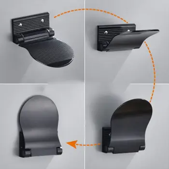 

Folding Aluminium Shower Footstool Wall Mounted Bath Foot Stool Rest Pedestal G99A