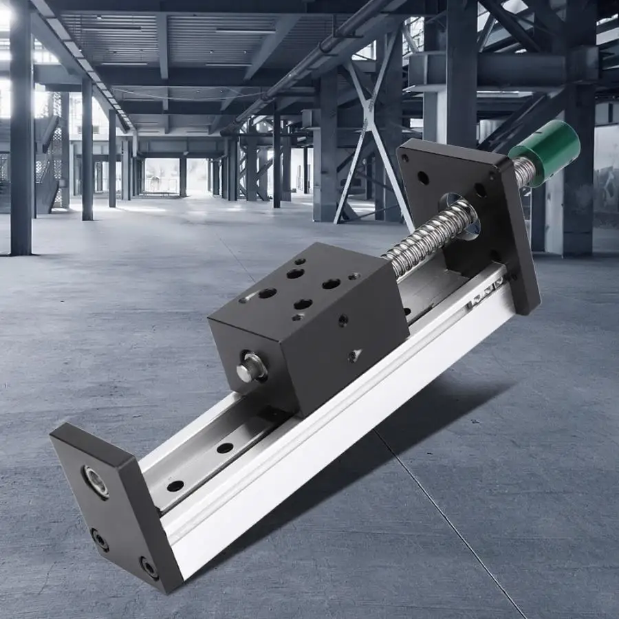 

200mm Aluminum Alloy Linear Guide Rail Slide Ball Screw Motion Table Effective Stroke