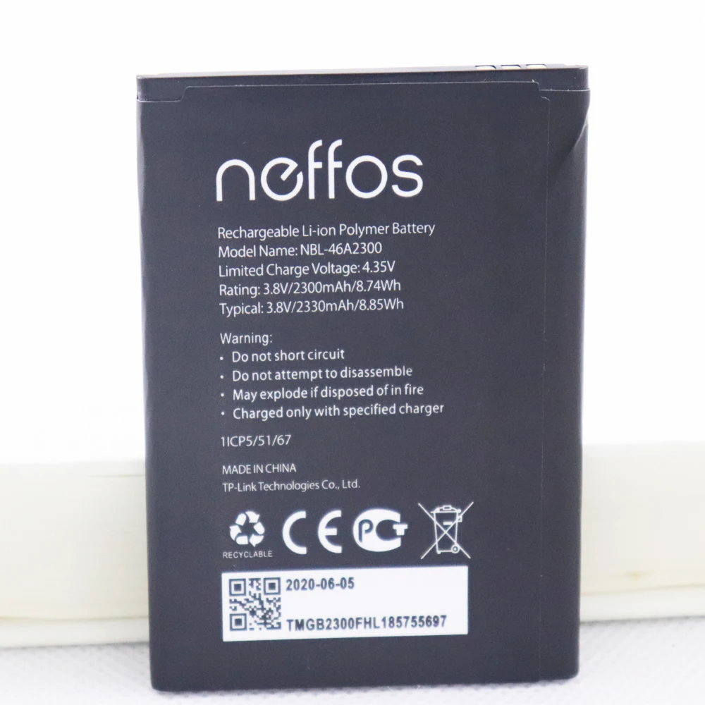 

5pcs/lot Original Battery For Neffos C7A TP705A TP705C 2330mAh NBL-46A2300