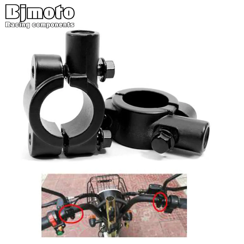 

Bike 7/8" Motorcycle Handlebar For Mirror hole 8/10mm Mount map Holder Adapter Clamp Riser On Bracket 22/25mm Handle bar Adaptor