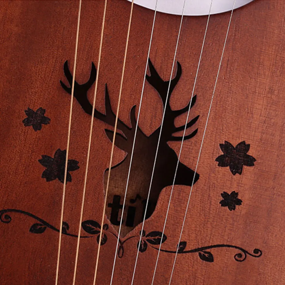 Легкий детский деревянный Lyre harp развлечения 7-String Профессиональный музыкальный подарок из красного дерева инструмент компактная игрушка