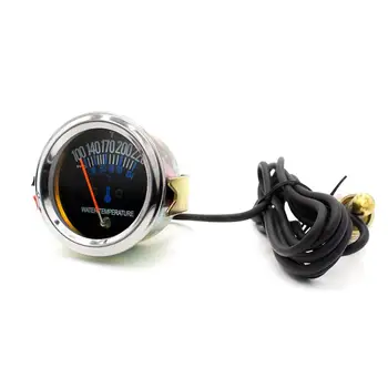 

2inch 52mm 12V Auto Water Temperature Gauge 100-220F Black Face Fahrenheit Car Water Temperature Meter