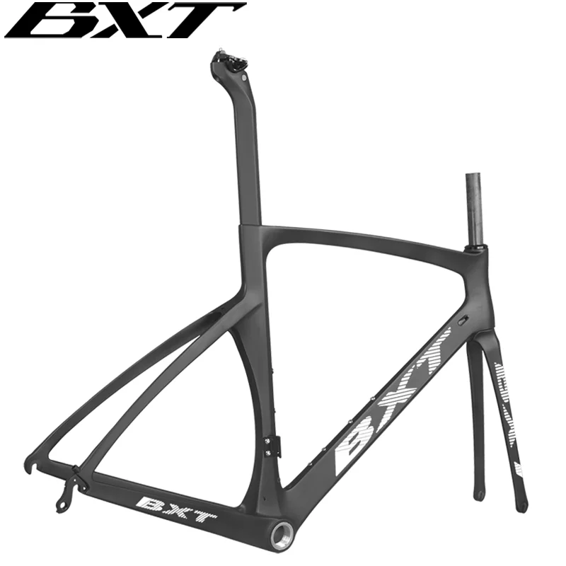 Bicycle Parts Bicycle Frame BXT-Ultralight Carbon Road Bike Frame 700C X 25C Full Carbon Road Bicycle Frameset Fork Seatpost