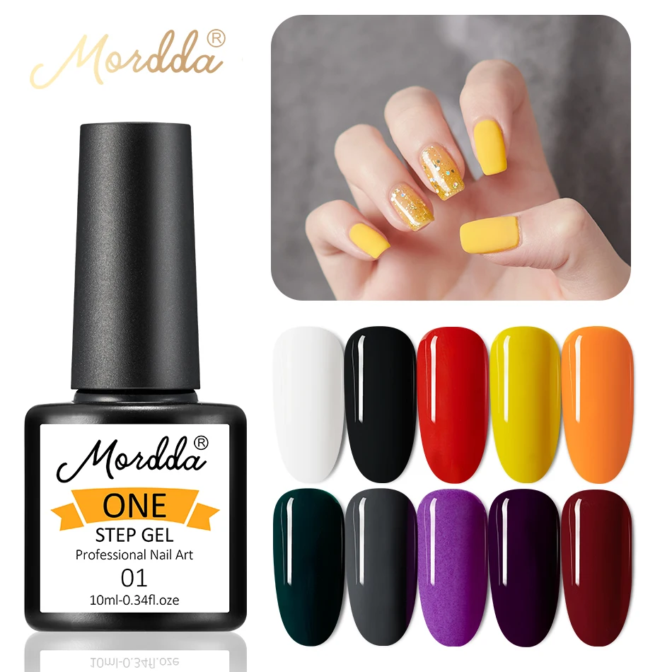 MORDDA гель лак для маникюра Гель one step стойкий ногтей Лаки био Гели Soak Off Гибридный
