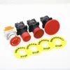 22mm red mushroom head emergency stop button switch XB2 LAY37 NO/NC alarm button switch ► Photo 2/6