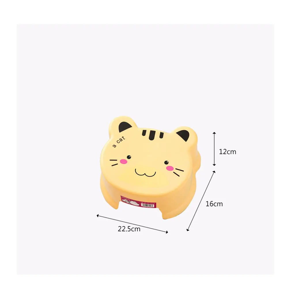 Cute Living Room Thick Plastic Stool Bathroom Bath Bench Cartoon Children Toddler Bench Shoes Bench Stool