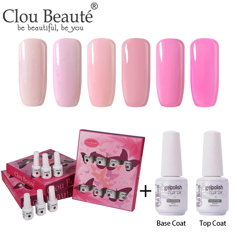 ZH33 Clou Beaute 8 шт./компл. Гель-лак для ногтей гибрид Лаки грунтовка лаки для ногтей Маникюр 8 мл Гель-лак для ногтей УФ лак - Цвет: ZH33