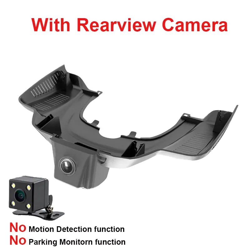 Kampacar Novatek 96658 Wifi Автомобильный видеорегистратор Даш Cam Автомобильная Камера для Mercedes Benz GLS GLE 300 320 Спорт 350 400 450 500 W166 авто автомобильных видеорегистраторов - Название цвета: With Rear Lens