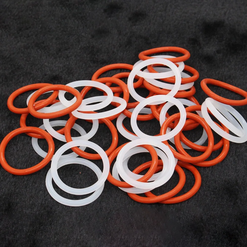 Description Picture 2 of itemCS 4mm Red/White Food Grade Safe Silicone O Rings Gaskets OD 12-80mm O Ring Seals Washer Waterproof And Insulated