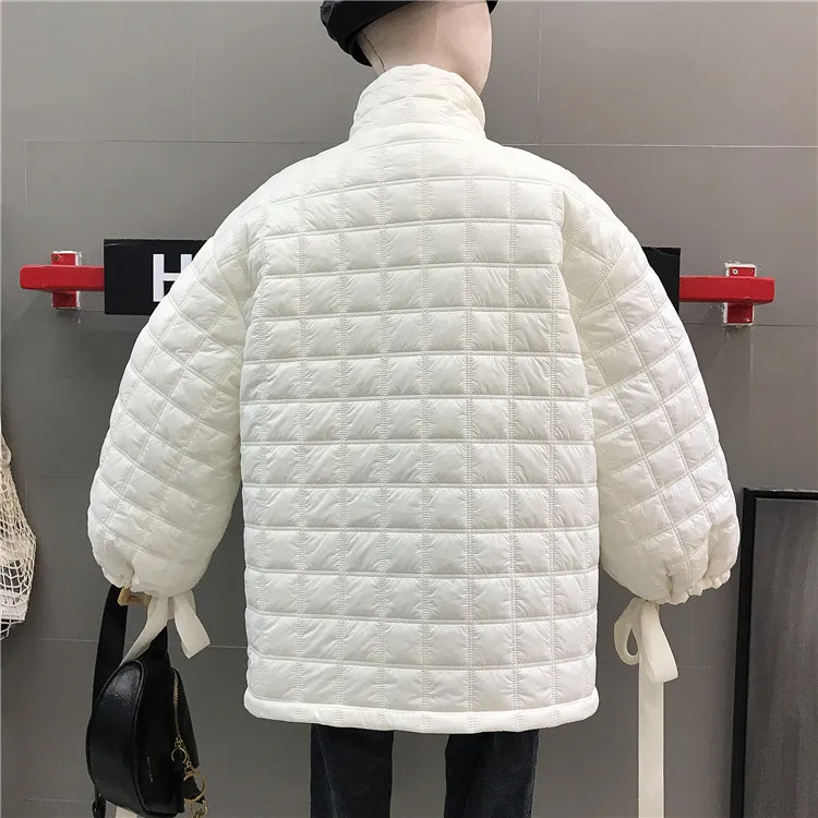 Mooirue пальто куртки для женщин Harajuku повседневное лук уличная фонарь рукав ленивый Свободное пальто белый черный корейский стиль парка