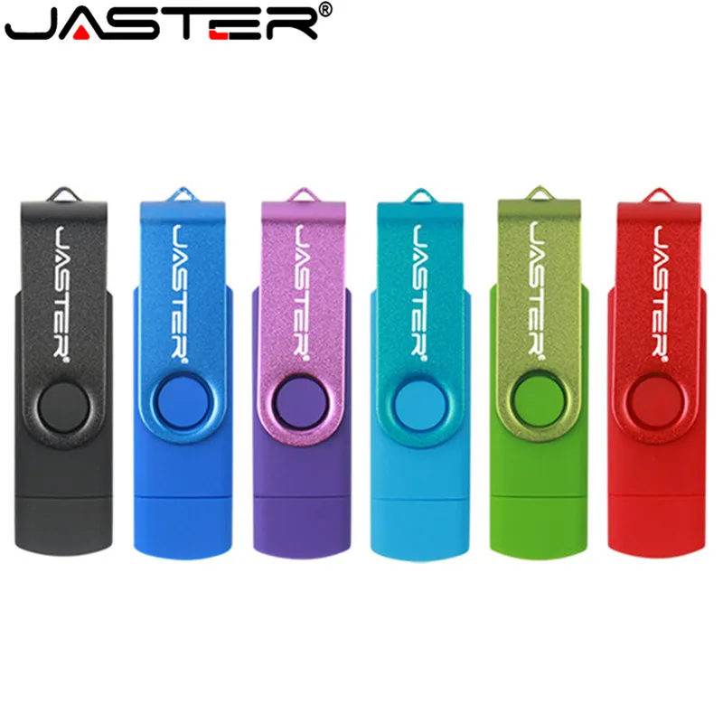 Флешка Jaster OTG USB 4 ГБ 8 16 32 64 128 поворотный флеш-накопитель 2 0 смартфон и ПК карта