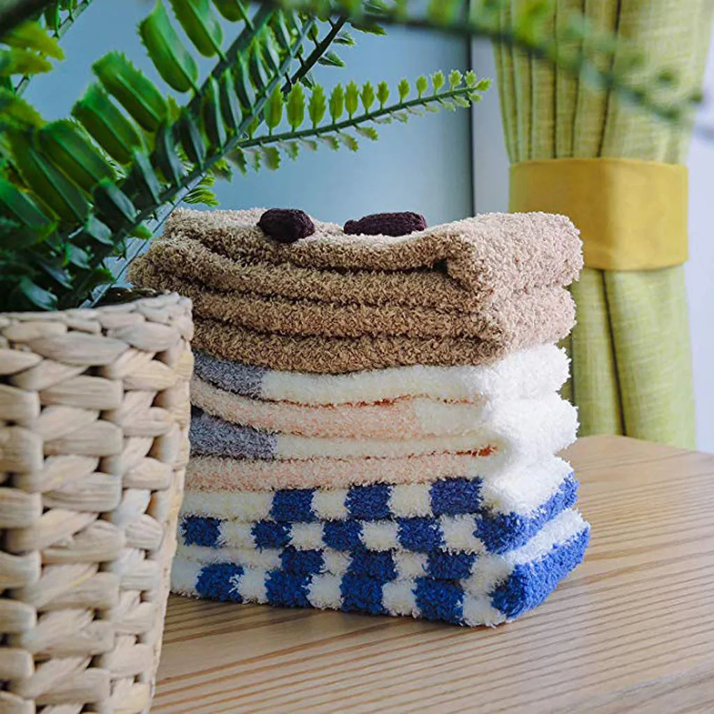 Ms. мультфильм спящие плотные теплые носки Высокое качество мягкие тапочки женские милые носки домашние пушистые носки# G3
