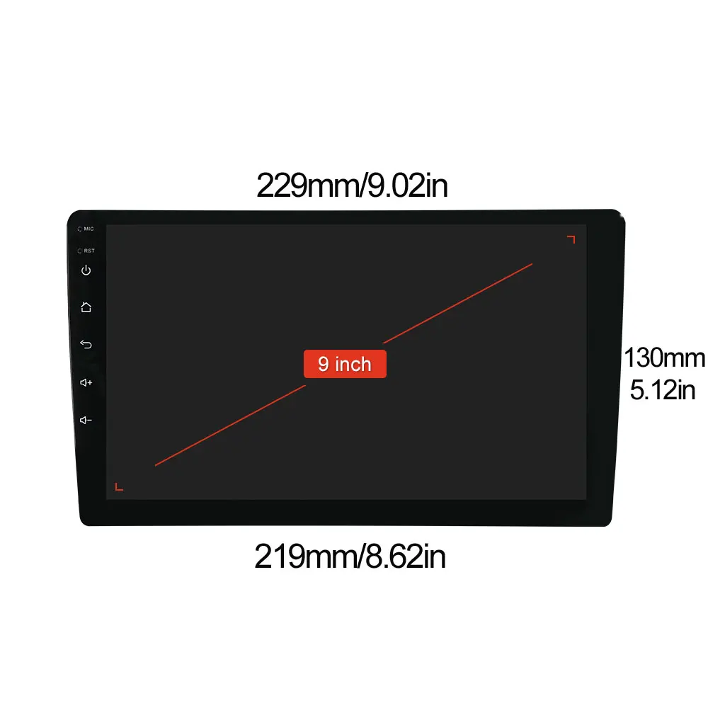 Multimídia com Android Navegação por Gps Rádio Multimídia Automotivo Bluetooth Som Universal 10 hd 1024*600 Dab Hdmi 10.0 11 Rádios automotivos