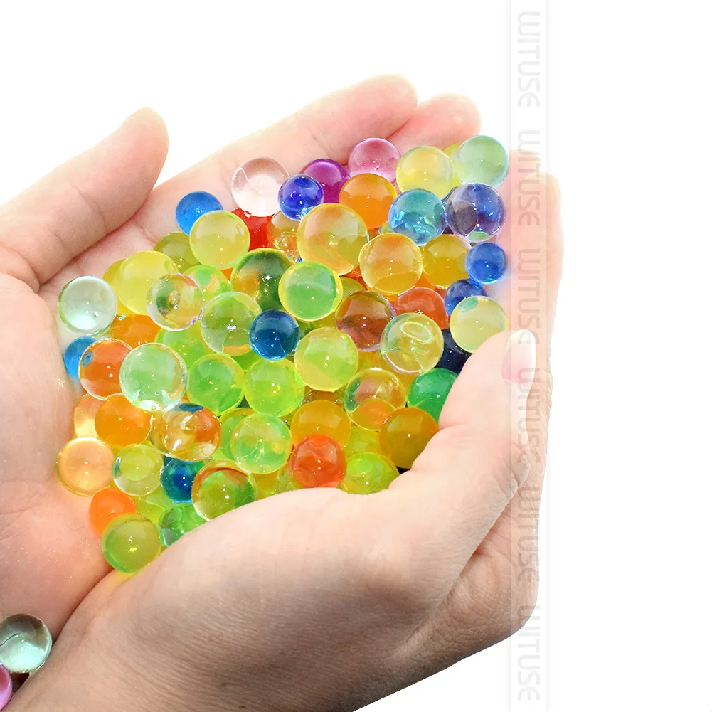 5000-20000pcs Soilless Plant Crystal Soil Mud Grow Water Beads Hydrogel Magic Jelly Balls 6-8mm Bio Gel Ball Plants Flower Decor