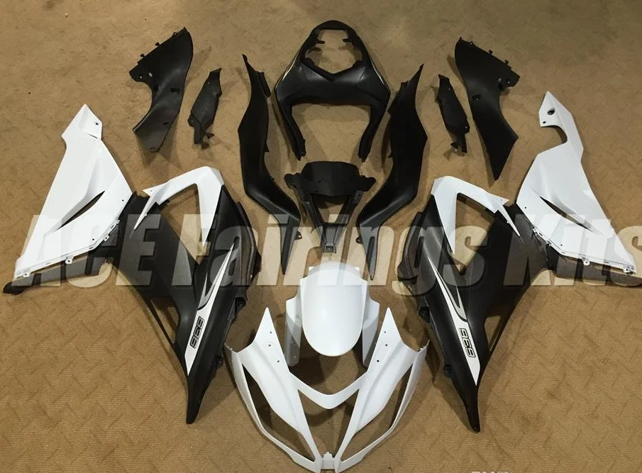4 подарки ABS Обтекатели комплект подходит для kawasaki Ninja ZX6R 636 2013-, 13, 14, 15, 16, 17, 18, 599 6R ZX-6R кузов женский костюм из двух вещей черно-белый