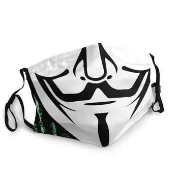 

Anonymous Matrix Reusable Mouth Face Mask Pattern La Casa De Papel Money Heist Anti Dust Protection Cover Respirator
