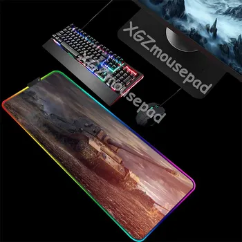 

XGZ Tank World Custom Computer Personalized Table Mat Black Lock Edge Comfortable Large RGB Mouse Pad Speed Rubber Non-slip Xxl