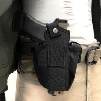 

Tactical Gun Holster IWB OWB Pistol Holder with Magazine Pouch Slot Metal Clip for Glock