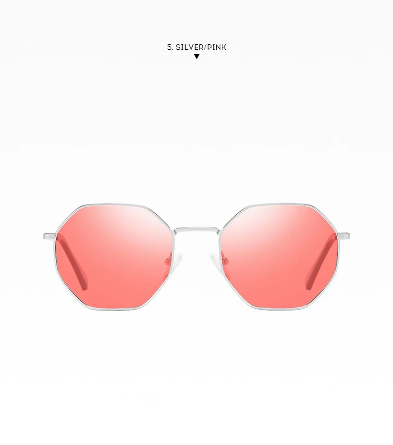 Женские поляризованные солнцезащитные очки UV400 Черный Серый Синий Розовый RFT201957N