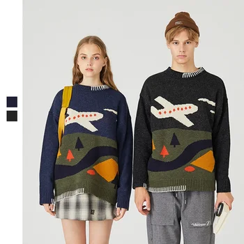 

New Pullovers Women Soft Autumn O-Neck Sweaters Daily Tops Womens Pullover Sweet Student Harajuku Knitted Loose Outwear