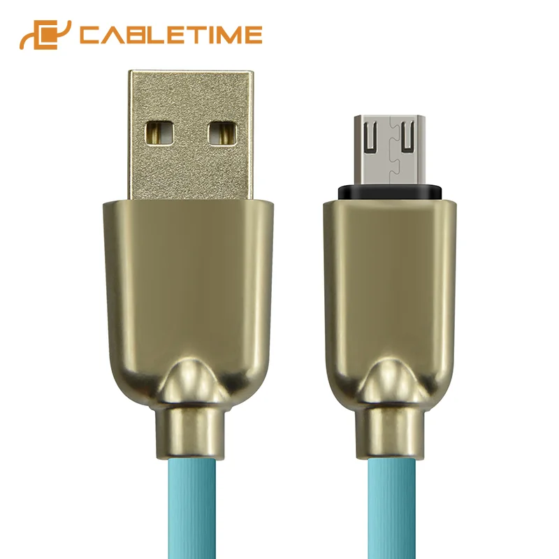 Металлический кабель CABLETIME Micro B USB C211 для быстрой зарядки и передачи данных Android