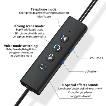 

Live streaming suiteEarphones built-in sound card LED Selfie ring light LED fill light