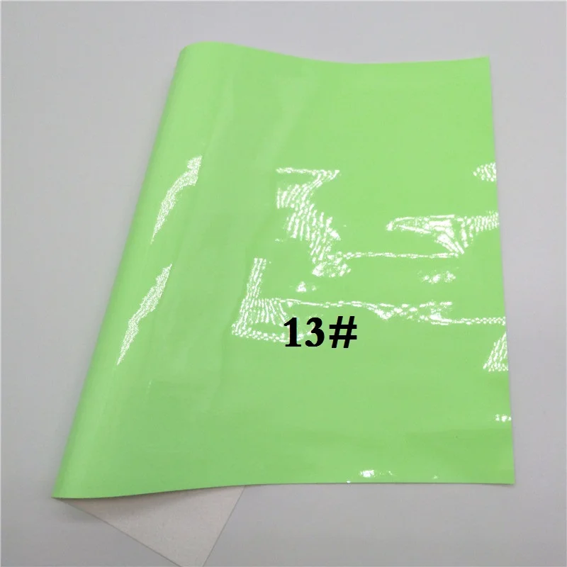 13 Glitterwishcome 21X29 см A4 размер винил для бантов неоновая искусственная ткань, лакированная синтетическая кожа, искусственная кожа листы для бантов, GM541A - Цвет: 13