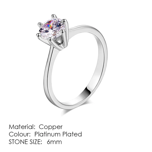 Acquista Bella Scatola Di Bellissime Fedi Nuziali Da Donna Con Grandi Zirconi Blu Cielo - Foto 6