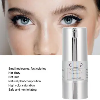 

Eyebrow Mascara Professional Eye Line Tattoo Ink Microblading Long Lasting Fast Coloring Tattoo Pigment (Black) Permanent