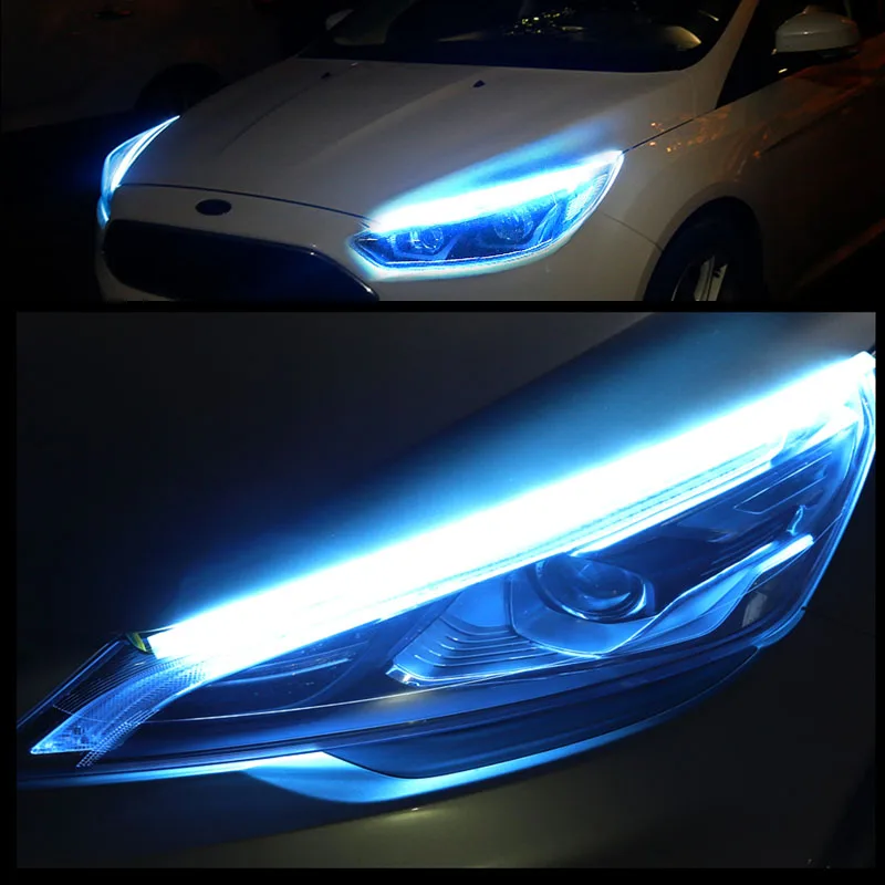 2 шт. автомобильный DRL светодиодный дневные ходовые огни автоматический поток
