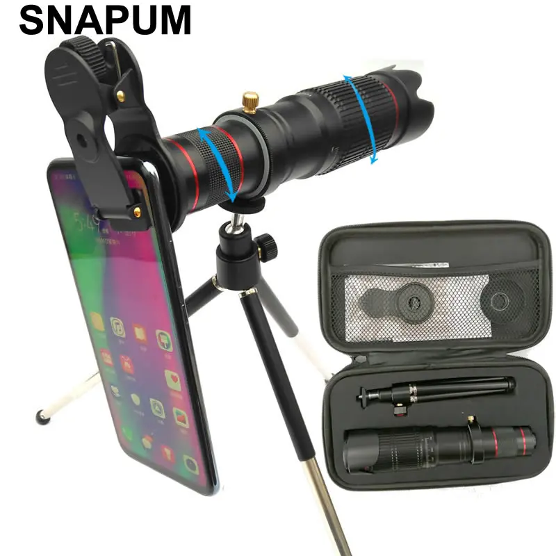 Мобильный телефон SNAPUM HD 4K 36x телескопическая камера зум оптический сотовый