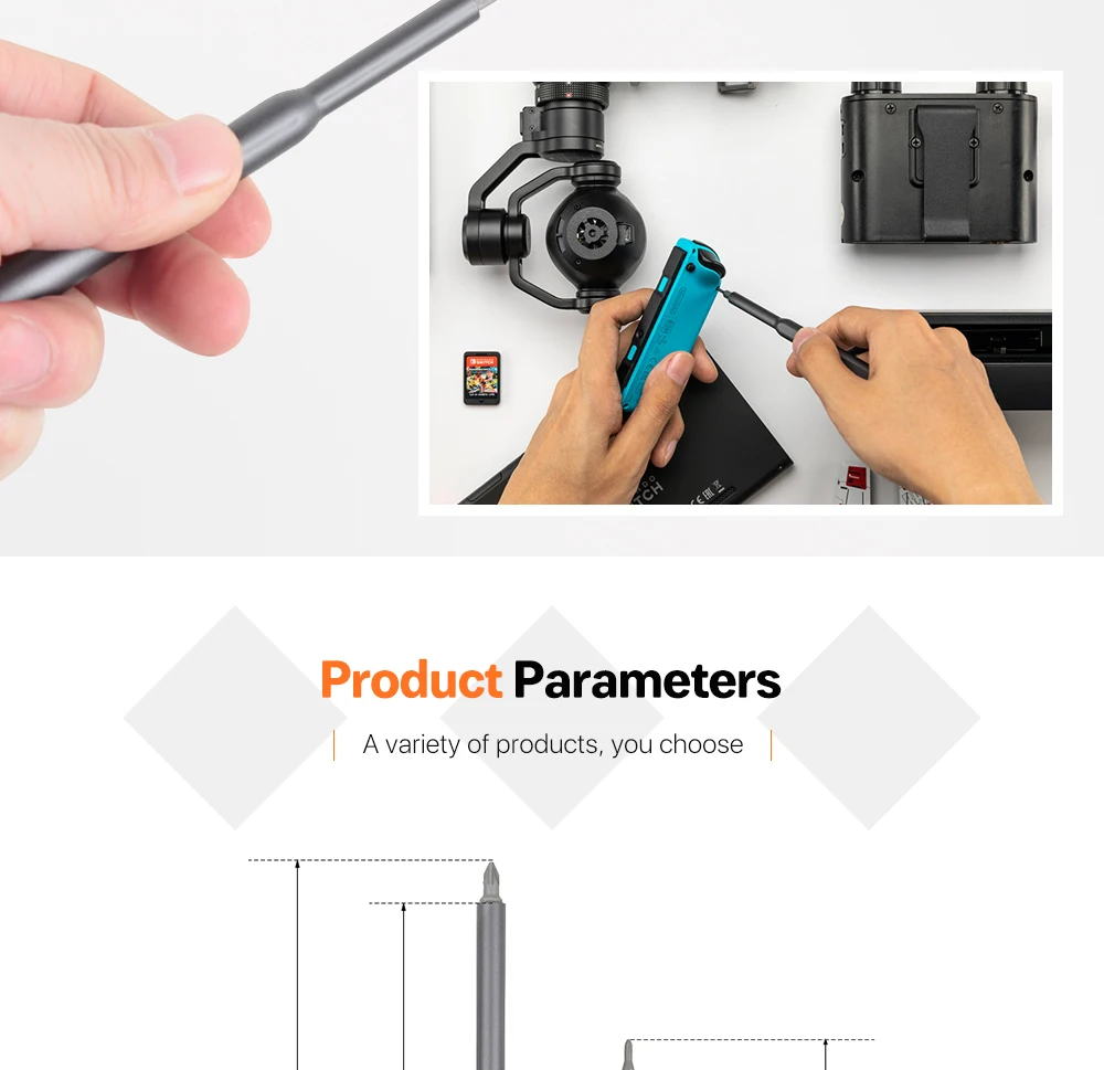 Wowstick руководство отвертка Биты Набор инструментов для ремонта телефона игрушка ноутбука 42 в 1 Алюминиевый Портативный Прецизионный мульти отвертка