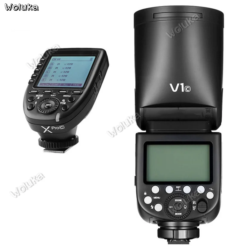 Godox V1 Flash V1C V1N V1S V1F V1O ttl 1/8000s HSS литиевая батарея Speedlite Flash для C/N/S/F/O CD50 T03