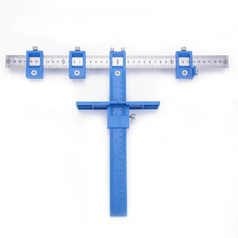 Detachable Hole Punch Jig Tool Center Drill Bit Guide Set Sleeve Cabinet Hardware Locator Wood Drilling Woodworking Tool