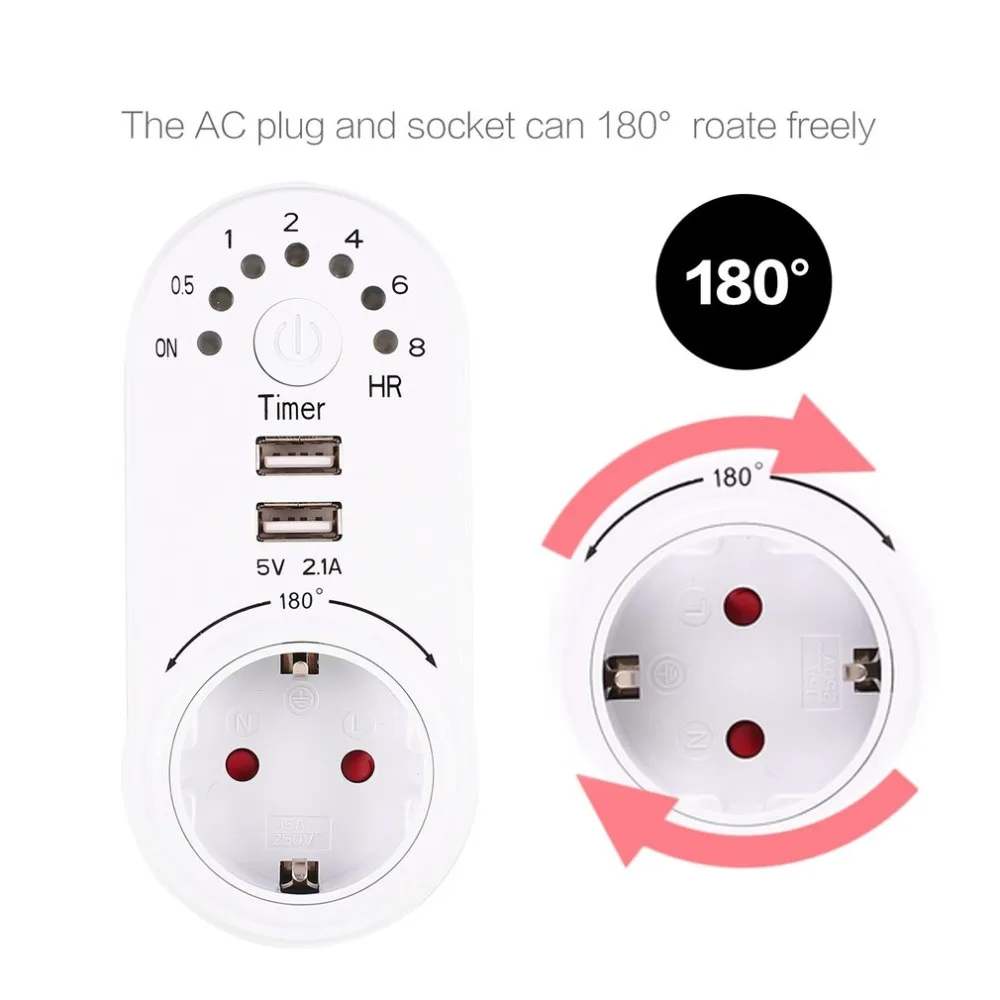 220 В таймер мини USB 5V 2.1A адаптер розетка с защитой штекеров-в комплекса предпусковых операций энергии экономии электронный контроллер времени