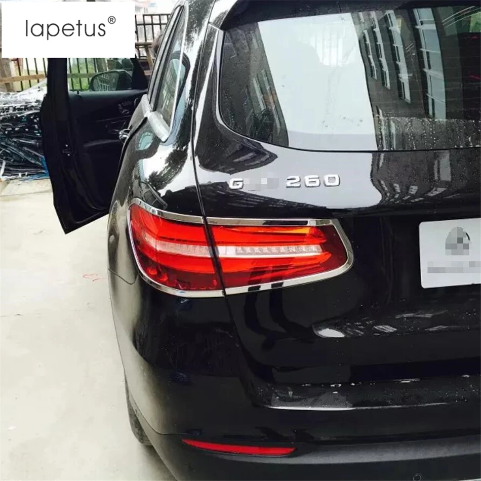 Lapetus аксессуары, пригодный для Mercedes-Benz GLC X253- ABS яркий задний багажник лампы Крышка Комплект отделка