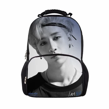 

Kpop Stray Kids Backpack Women Backpack School Bags for Teenage Girls Boys Large Travel Shoulder Bags Men Laptop Backpack