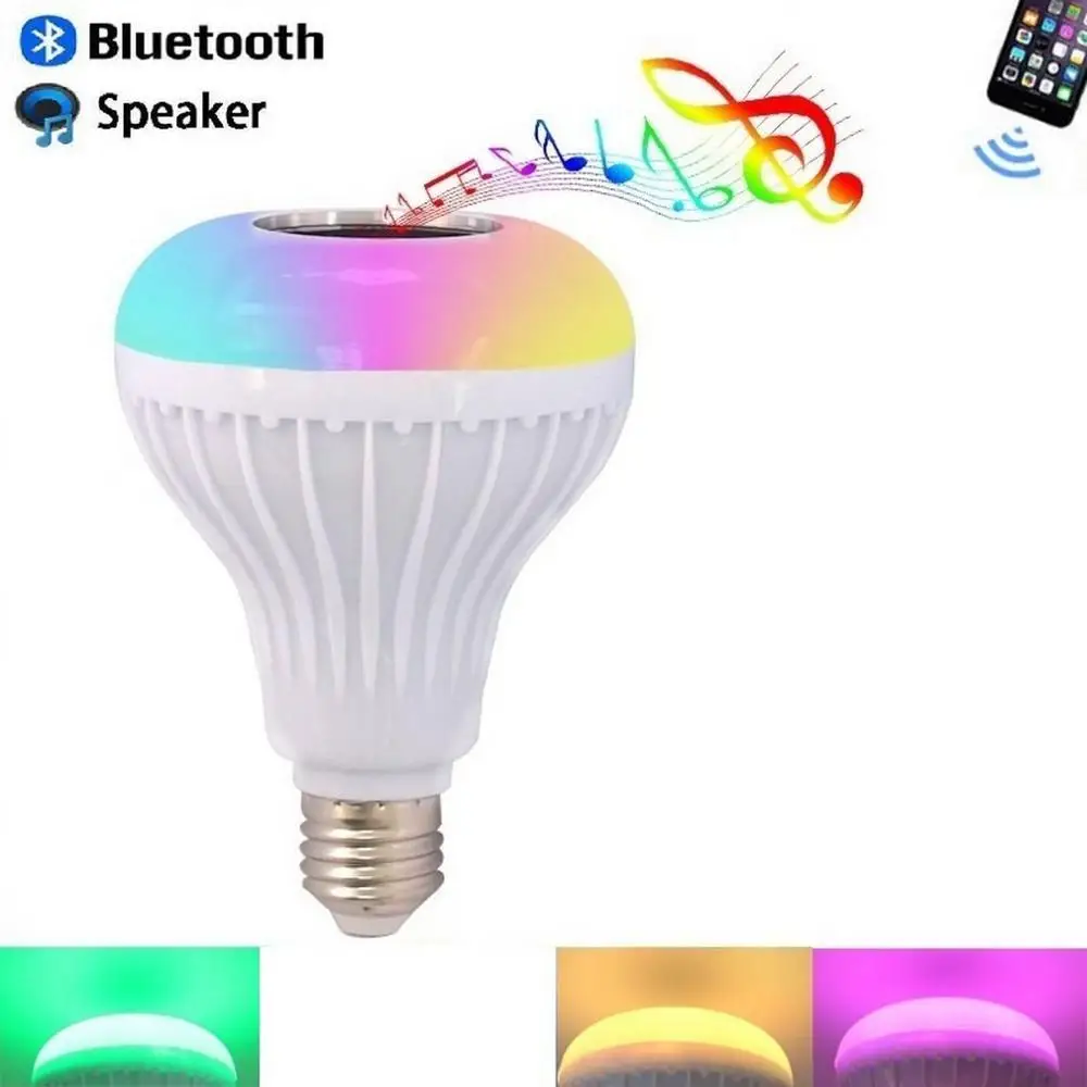 3-го поколения E272/B22 Светодиодный Bluetooth музыкальный светильник RGB AC100-240V многоцветный с 24 клавишами дистанционного управления