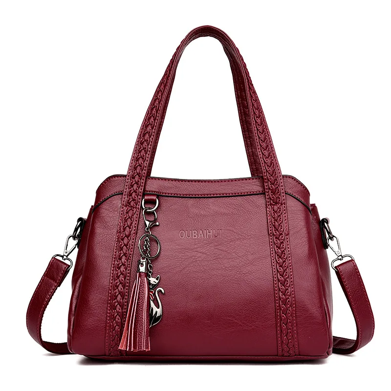 

Europe And America Fashion-Style Tassels 2018 New Style WOMEN'S Handbag Shoulder Large-Volume Versatile WOMEN'S Bag