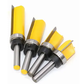 

4pcs 8Mm Handle Copying Edge Trimming Knife Straight Edge Copying Cutter Export Speed Aliex Engraving Machine Milling Cutter