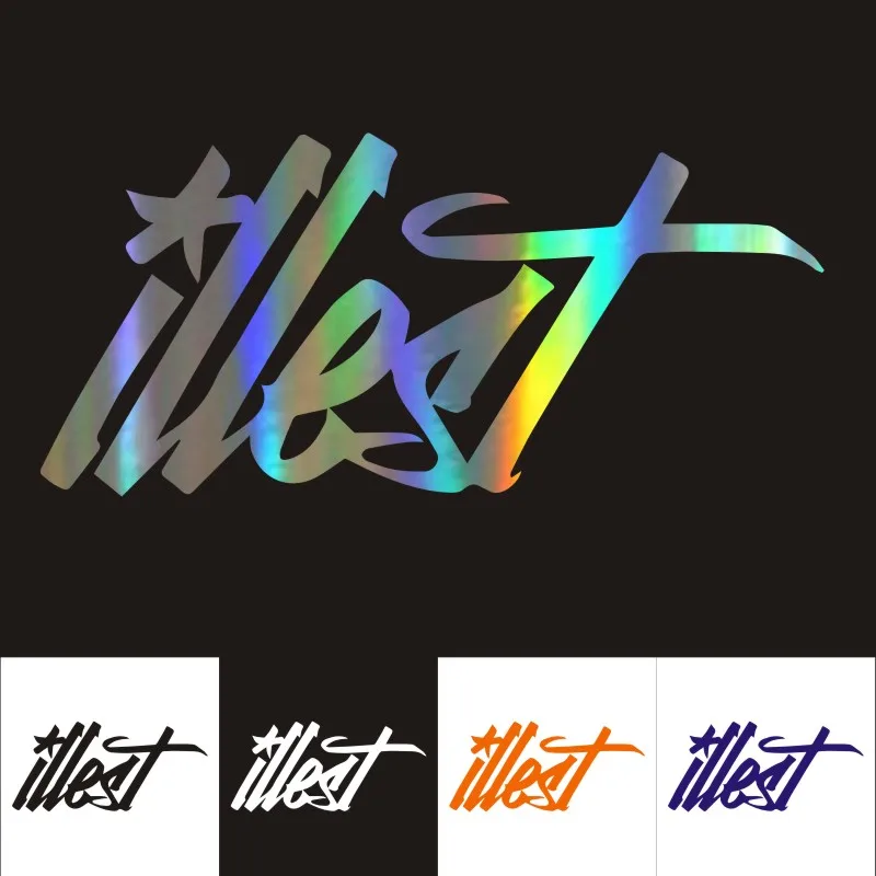 

Car Stickers 3D Sticker ILLEST Drift Racing Car Motorcycles Decoration Reflective Decal Car Styling 18CM*10CM Custom Sticker